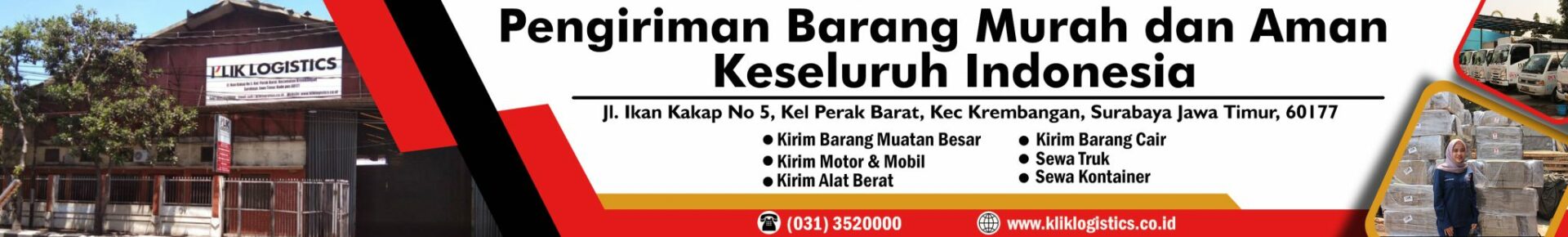 Tarif cargo murah klik logistics surabaya